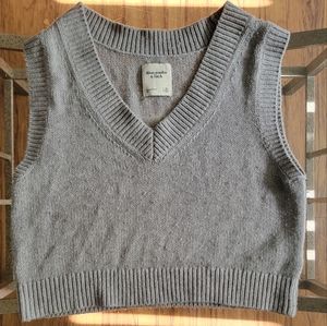 A&F Oversized Crochet Vest